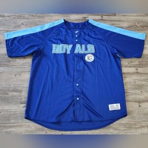 Kansas City Royals Dynasty Series Blue‎ 2XL MLB Baseball Jersey